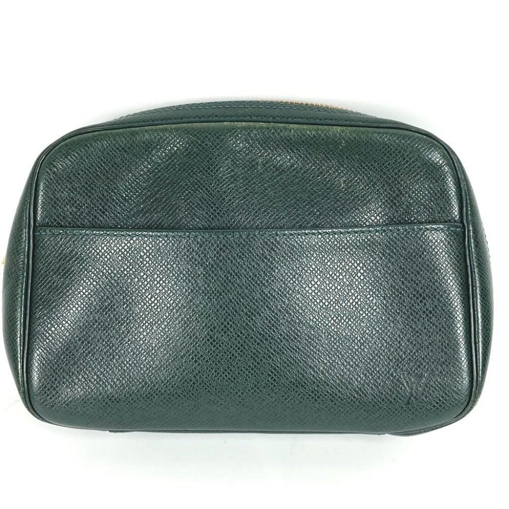 LOUIS VUITTON Taiga Accessory Makeup Pouch Cosmetics Pouch Clutch Bag - Picture 1 of 16